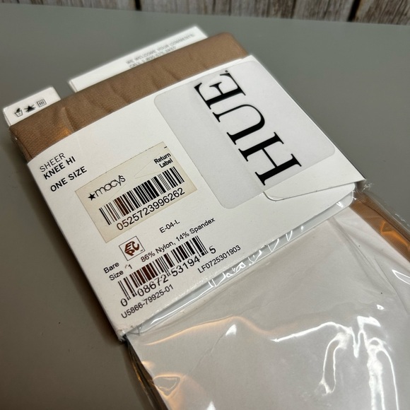 Hue Sheer Knee High Tights Size 1 - Picture 4 of 4